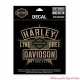 Sticker Resolute Harley-Davidson