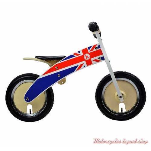 Draisienne Kurve Union Jack Kiddimoto, enfant 2-6 ans, bois, 916-601-2