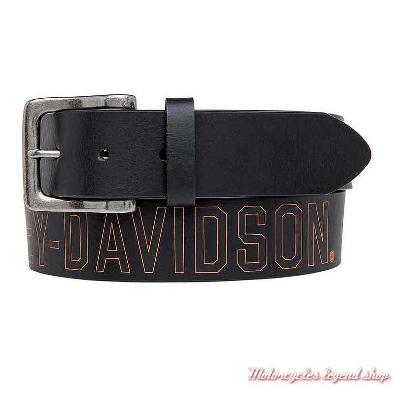HD Harley-Davidson en cuir ceinture noir "Anarchy Belt" haute qualité taille 34-44 