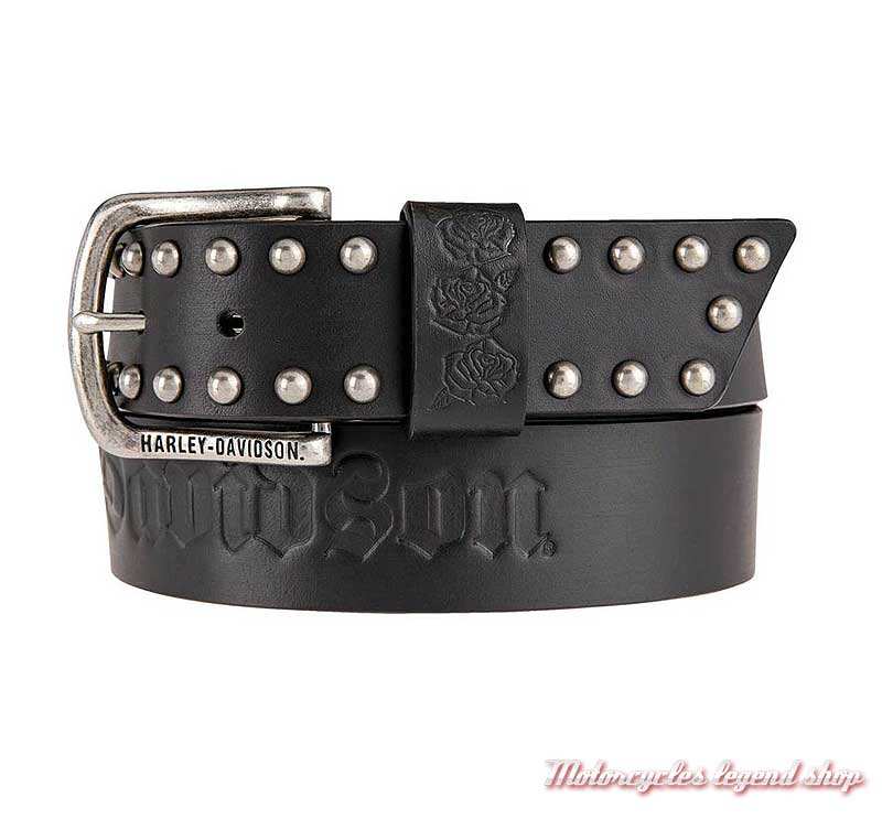 Ceinture Rockin Rose Harley Davidson femme Motorcycles Legend shop