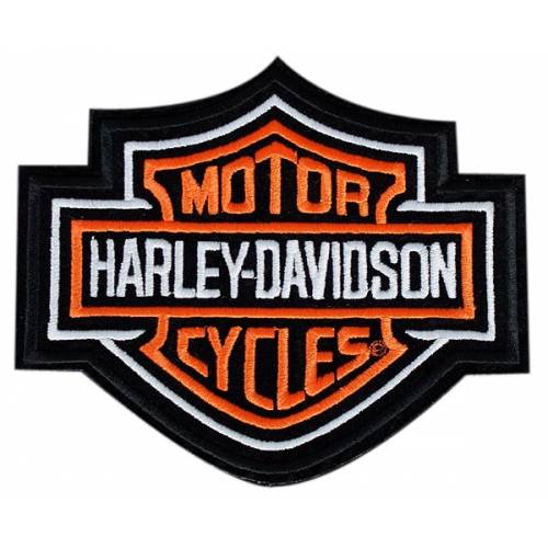 Patch Bar & Shield orange, brodé, taille large, Harley-Davidson EMB302383