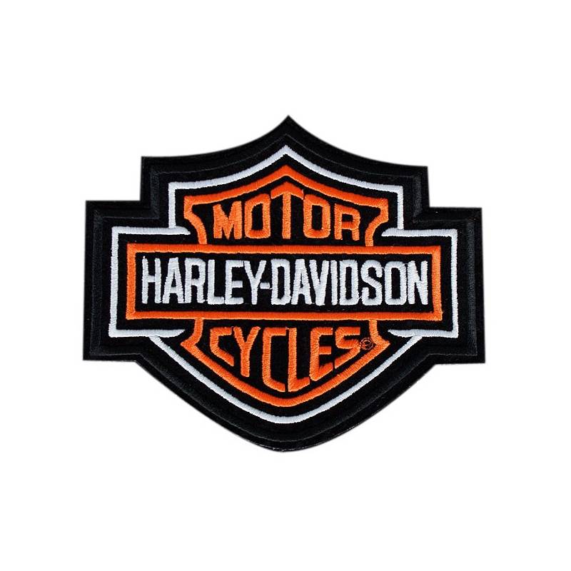 Patch Bar & Shield orange, brodé, taille large, Harley-Davidson EMB302383
