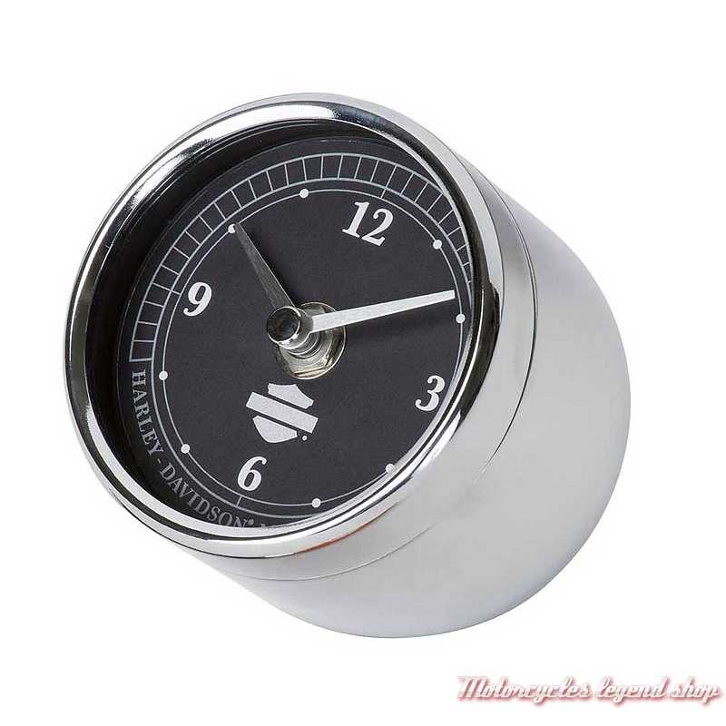 Horloge Speedometer Harley-Davidson, à poser, métal chromé, HDL-20119