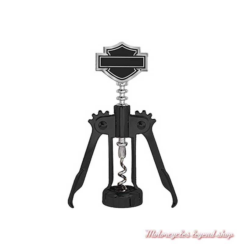 Tire bouchon Silhouette Bar & Shield Harley-Davidson, noir, HDL-18586