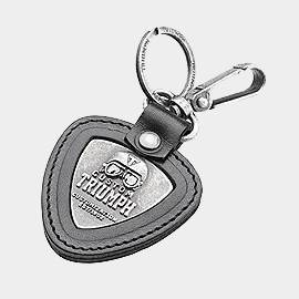 Pendentif-Triumph Bonneville Scrambler Bobber en cuir personnalisé Porte-clés 